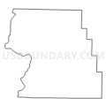 Census Tract 9601, Carter County, Missouri (Light Gray Border)