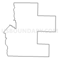 Census Tract 9601, Dent County, Missouri (Light Gray Border)