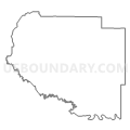 Census Tract 9406, Valley County, Montana (Light Gray Border)