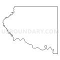 Census Tract 801, Roosevelt County, Montana (Light Gray Border)