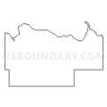 Census Tract 9407, Lake County, Montana (Light Gray Border)