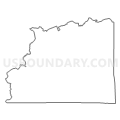Census Tract 9407, Big Horn County, Montana (Light Gray Border)