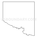 Census Tract 9796, Antelope County, Nebraska (Light Gray Border)