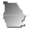Census Tract 9633, Burt County, Nebraska (Gray Gradient Fill with Shadow)