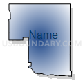 Census Tract 9680, Dawson County, Nebraska (Radial Fill with Shadow)