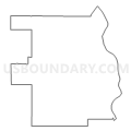 Census Tract 9684, Saunders County, Nebraska (Light Gray Border)