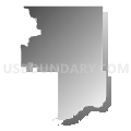 Census Tract 9516, Sheridan County, Nebraska (Gray Gradient Fill with Shadow)