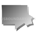 Census Tract 9668, Merrick County, Nebraska (Gray Gradient Fill with Shadow)