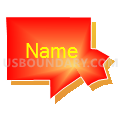 Census Tract 9668, Merrick County, Nebraska (Bright Blending Fill with Shadow)