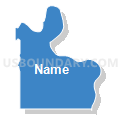 Census Tract 502.02, Washington County, Nebraska (Solid Fill with Shadow)