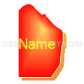 Census Tract 501.01, Washington County, Nebraska (Bright Blending Fill with Shadow)