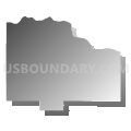 Census Tract 9771, Cedar County, Nebraska (Gray Gradient Fill with Shadow)