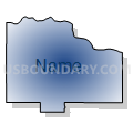 Census Tract 9771, Cedar County, Nebraska (Radial Fill with Shadow)