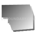 Census Tract 23, Douglas County, Nebraska (Gray Gradient Fill with Shadow)