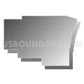 Census Tract 27, Douglas County, Nebraska (Gray Gradient Fill with Shadow)