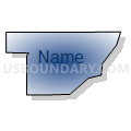 Census Tract 36, Douglas County, Nebraska (Radial Fill with Shadow)