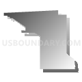 Census Tract 9661, Adams County, Nebraska (Gray Gradient Fill with Shadow)