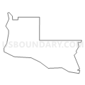 Census Tract 9651, Gage County, Nebraska (Light Gray Border)