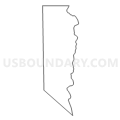 Census Tract 9900, Douglas County, Nevada (Light Gray Border)