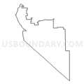 Census Tract 25, Douglas County, Nevada (Light Gray Border)