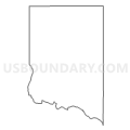 Census Tract 9501, Lincoln County, Nevada (Light Gray Border)
