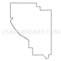 Census Tract 9805, Nye County, Nevada (Light Gray Border)