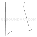 Census Tract 9604.02, Nye County, Nevada (Light Gray Border)
