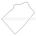 Census Tract 101.02, Atlantic County, New Jersey (Light Gray Border)