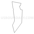 Census Tract 2461.03, Passaic County, New Jersey (Light Gray Border)