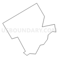 Census Tract 7021.01, Burlington County, New Jersey (Light Gray Border)