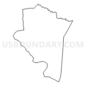 Census Tract 7043.02, Burlington County, New Jersey (Light Gray Border)