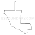 Census Tract 102.04, Santa Fe County, New Mexico (Light Gray Border)
