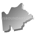 Census Tract 145, Broome County, New York (Gray Gradient Fill with Shadow)
