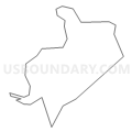 Census Tract 1022, Clinton County, New York (Light Gray Border)