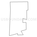 Census Tract 302, Chautauqua County, New York (Light Gray Border)