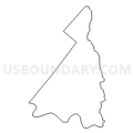 Census Tract 9525, Sullivan County, New York (Light Gray Border)