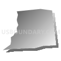Census Tract 243.01, Oneida County, New York (Gray Gradient Fill with Shadow)