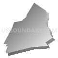 Census Tract 111.02, Orange County, New York (Gray Gradient Fill with Shadow)