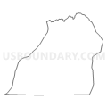 Census Tract 9708, Richmond County, North Carolina (Light Gray Border)