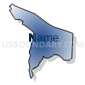 Census Tract 619.02, Davidson County, North Carolina (Radial Fill with Shadow)