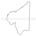Census Tract 9312, Surry County, North Carolina (Light Gray Border)