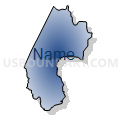 Census Tract 115, Nash County, North Carolina (Radial Fill with Shadow)