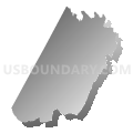 Census Tract 109, Nash County, North Carolina (Gray Gradient Fill with Shadow)