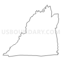 Census Tract 153, Guilford County, North Carolina (Light Gray Border)