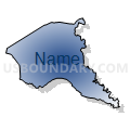 Census Tract 9, Pitt County, North Carolina (Radial Fill with Shadow)