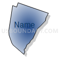 Census Tract 14, Wayne County, North Carolina (Radial Fill with Shadow)
