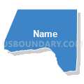 Census Tract 2, Wayne County, North Carolina (Solid Fill with Shadow)
