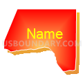 Census Tract 2, Wayne County, North Carolina (Bright Blending Fill with Shadow)