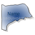 Census Tract 3.04, Wayne County, North Carolina (Radial Fill with Shadow)