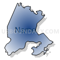 Census Tract 11.01, Wayne County, North Carolina (Radial Fill with Shadow)